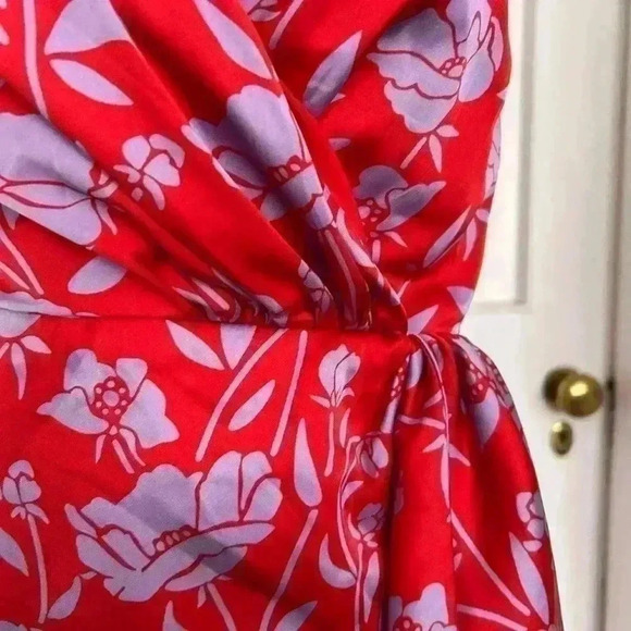 New Revolve  Kamala Mini Dress in Red and Lavender Floral Size XXS - Picture 6 of 16